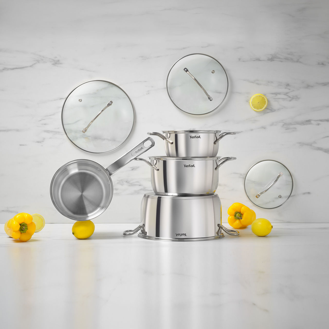 Tefal zestaw garnków 7-częściowy 