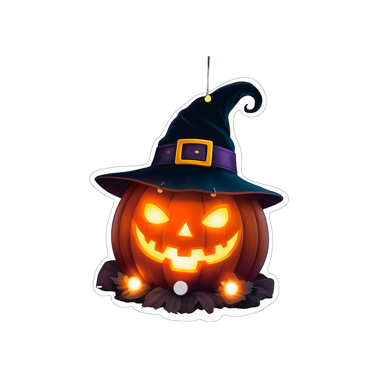 Dzwonek do drzwi LED/Dekoracja LED z dźwiękiem Halloween