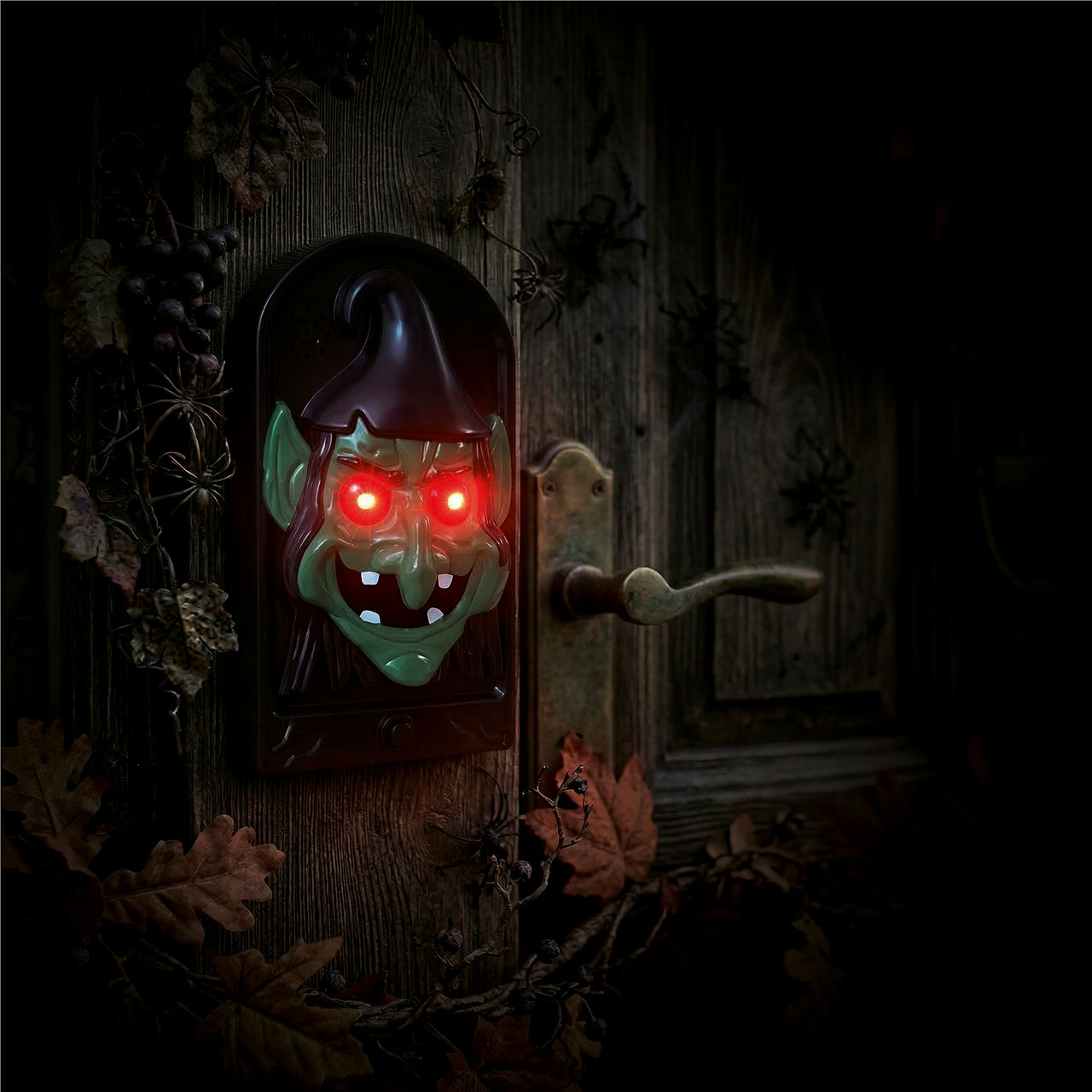Dzwonek do drzwi LED/Dekoracja LED z dźwiękiem Halloween
