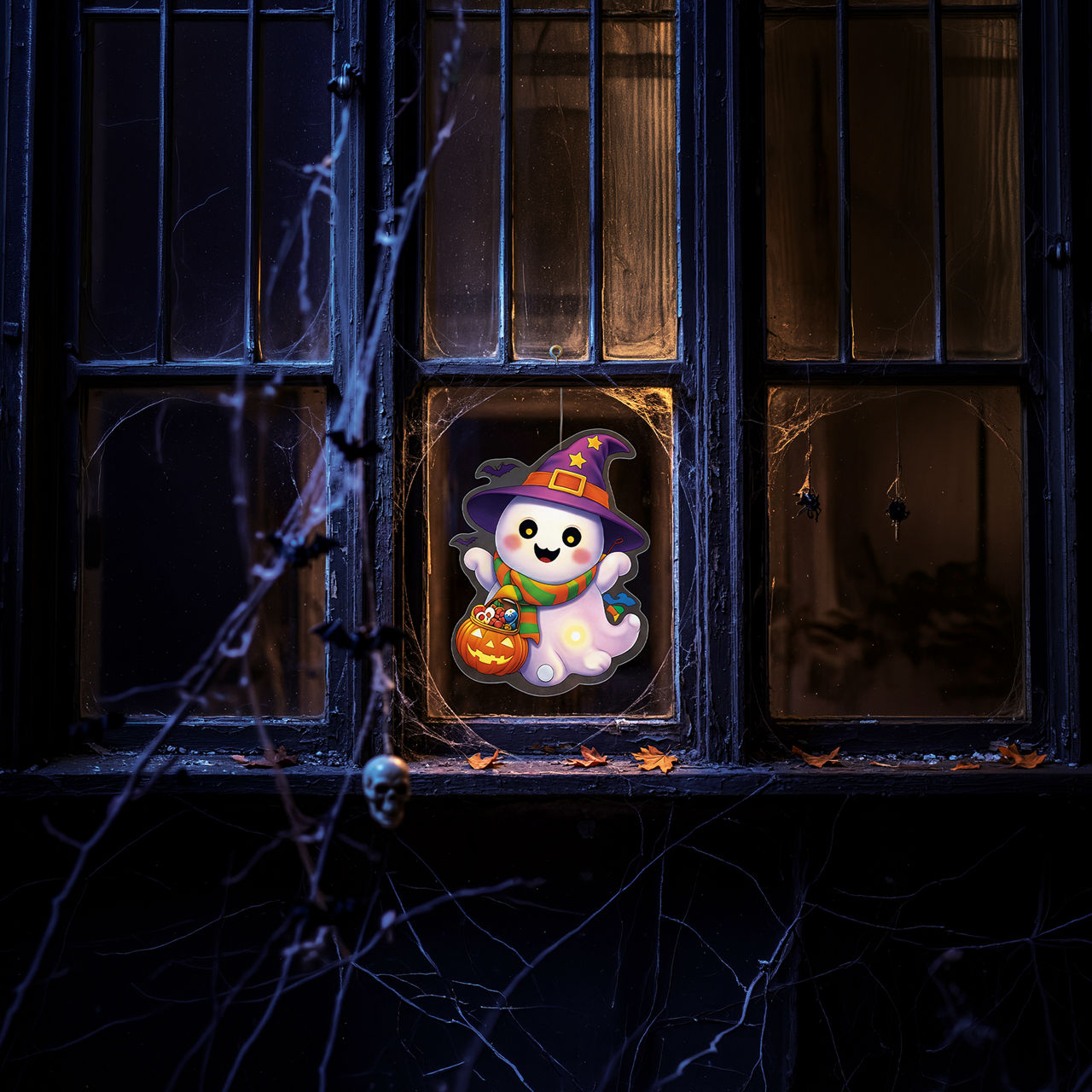 Dzwonek do drzwi LED/Dekoracja LED z dźwiękiem Halloween