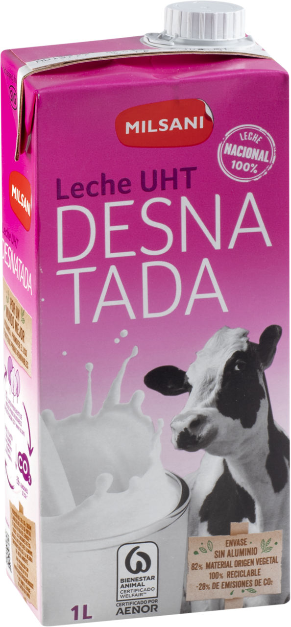 Leche desnatada 1 l
