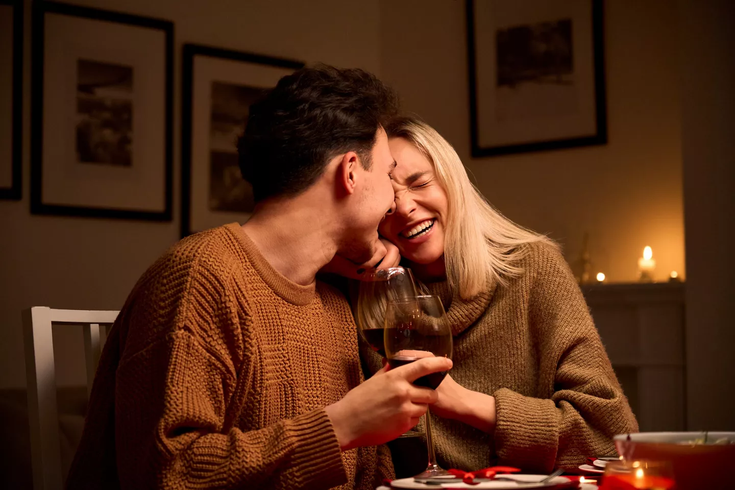 Koppel bij valentijn