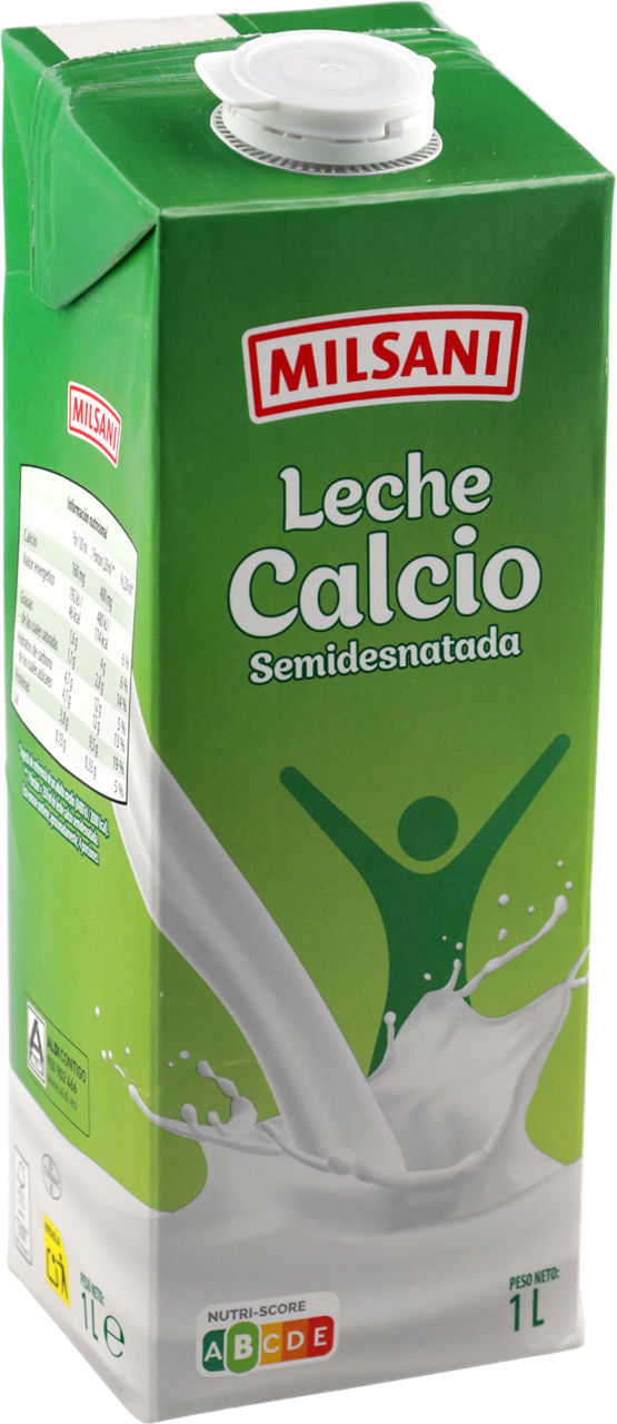 Leche con calcio semidesnatada 1 l