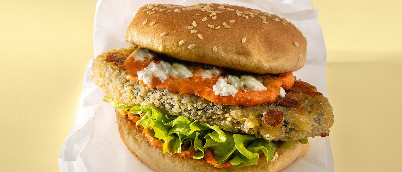 Burger met spinazie-kaas rondo - ALDI Supermarkten