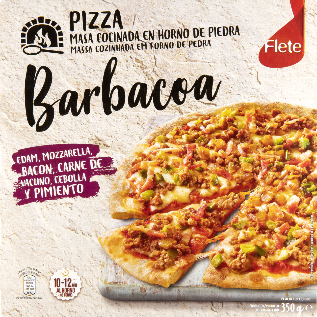 Pizza barbacoa 350 g