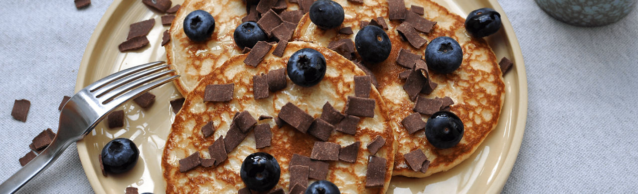 bananen pannenkoeken kiekeboe melk vlokken