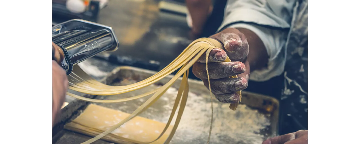 Pasta que simboliza mitos sobre gluten