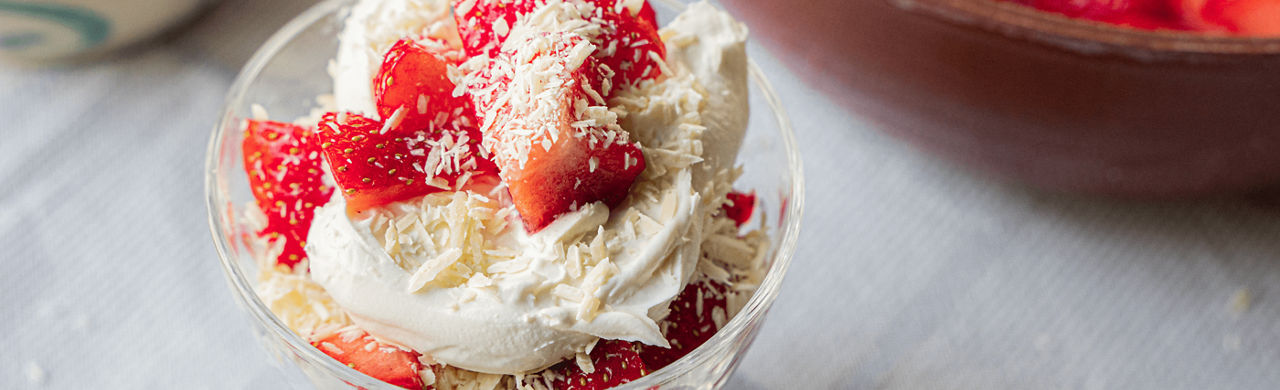 Aardbeien trifle 