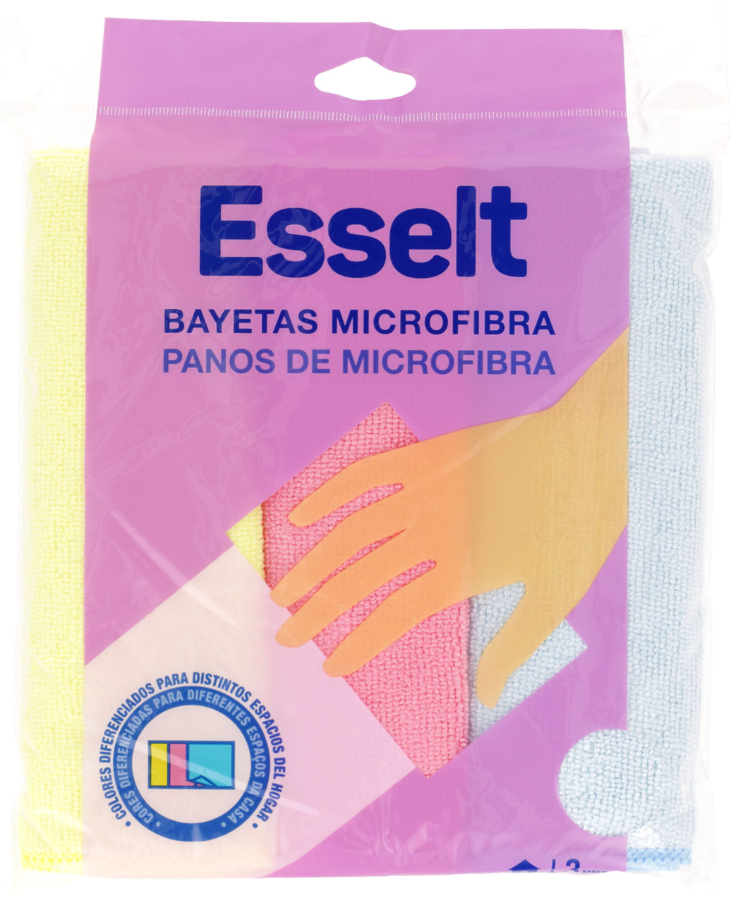 Bayeta grande de microfibra 3 unidades