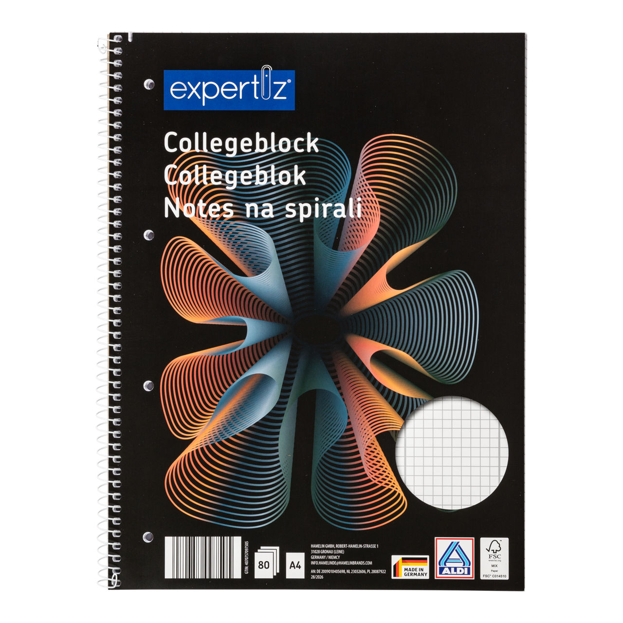 Notes na spirali A4