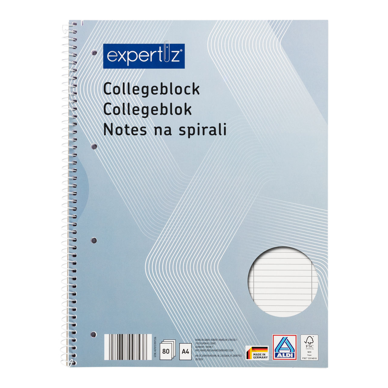 Notes na spirali A4