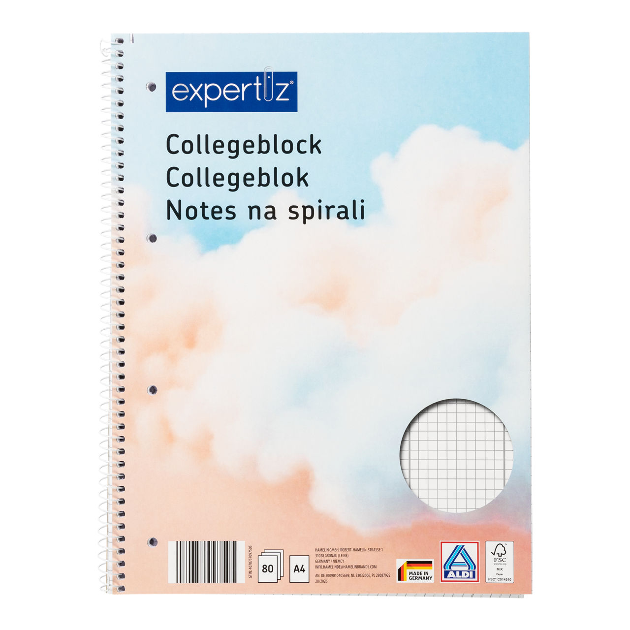 Notes na spirali A4