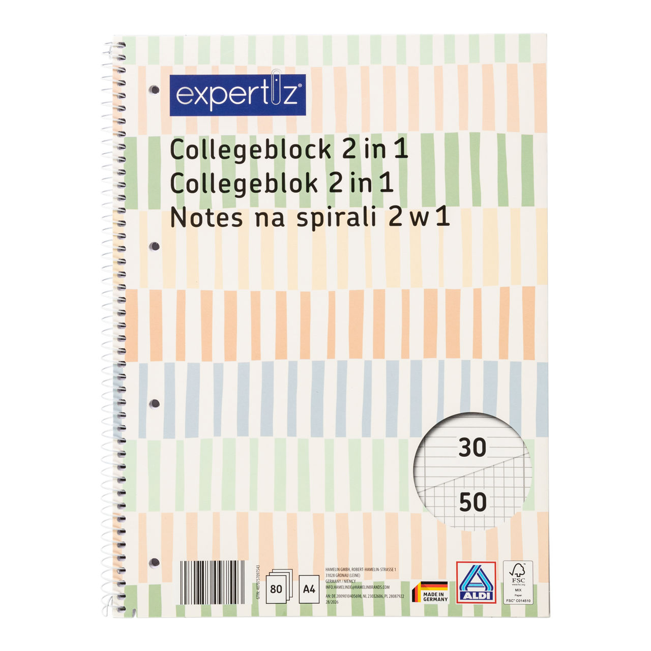 Notes na spirali A4