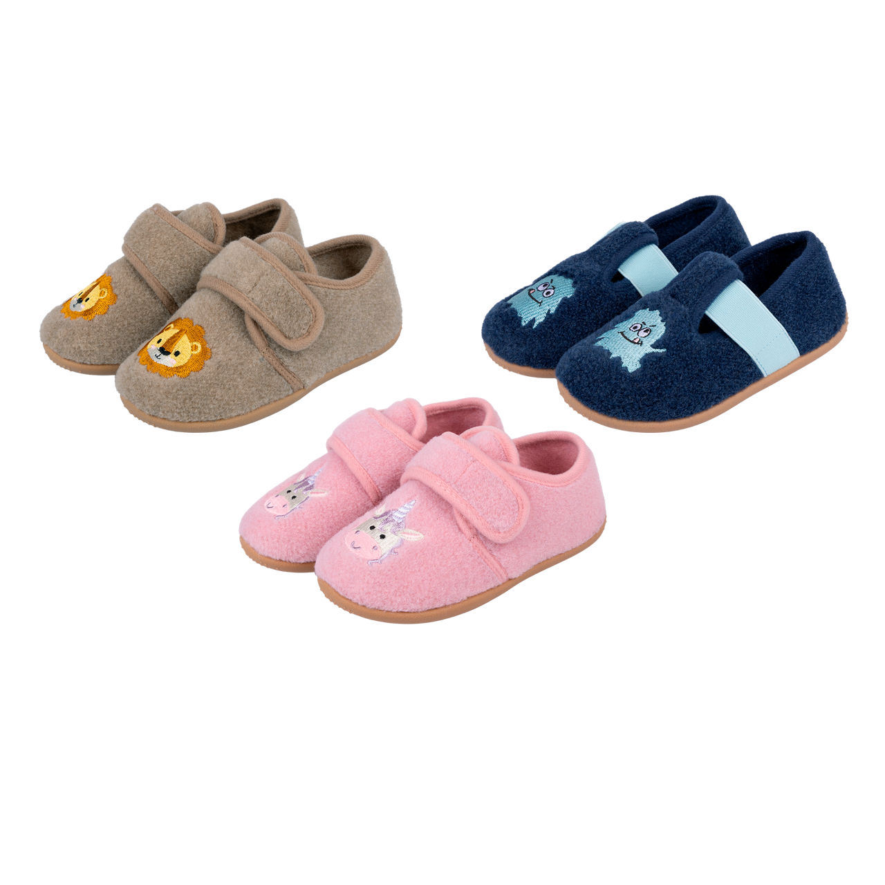 LILY & DAN Vilten pantoffels