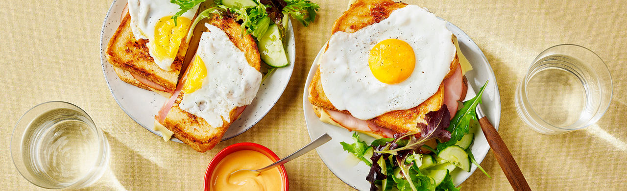 Croque Madame met groene salade - ALDI Supermarkten