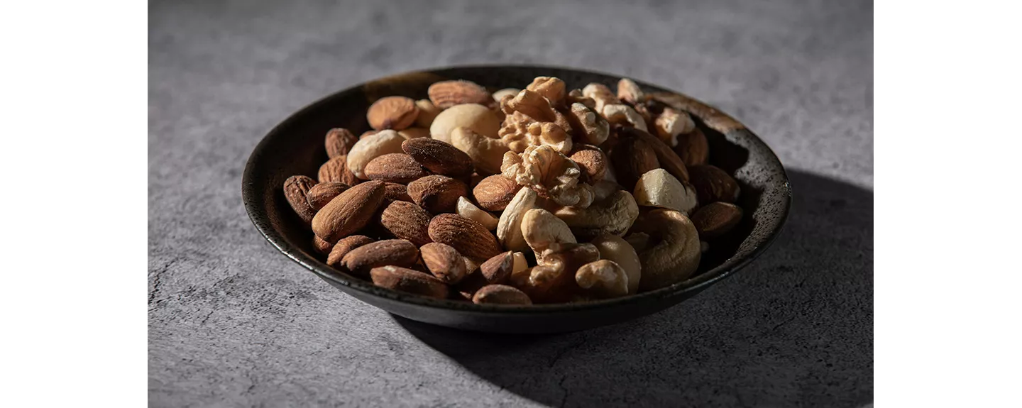 Frutos secos y semillas con alto contenido en magnesio