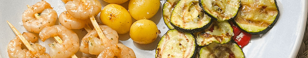 Knoflook garnalen spiesjes ALDI