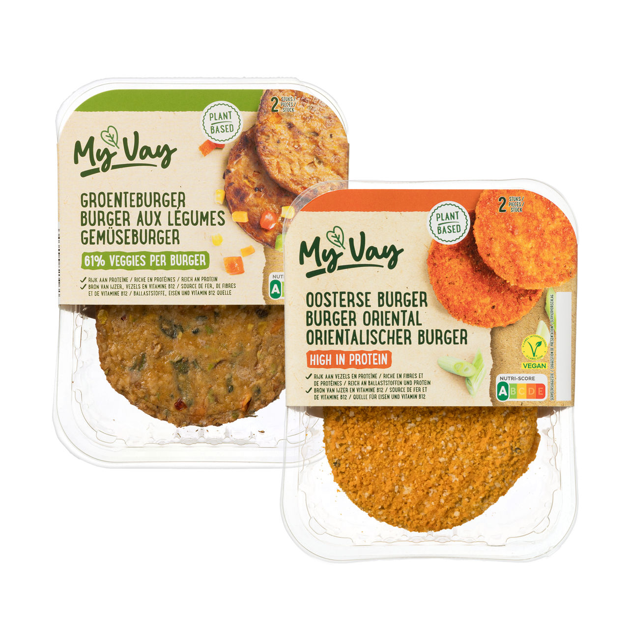 Vegan schnitzel, Oosterse of groenteburgers