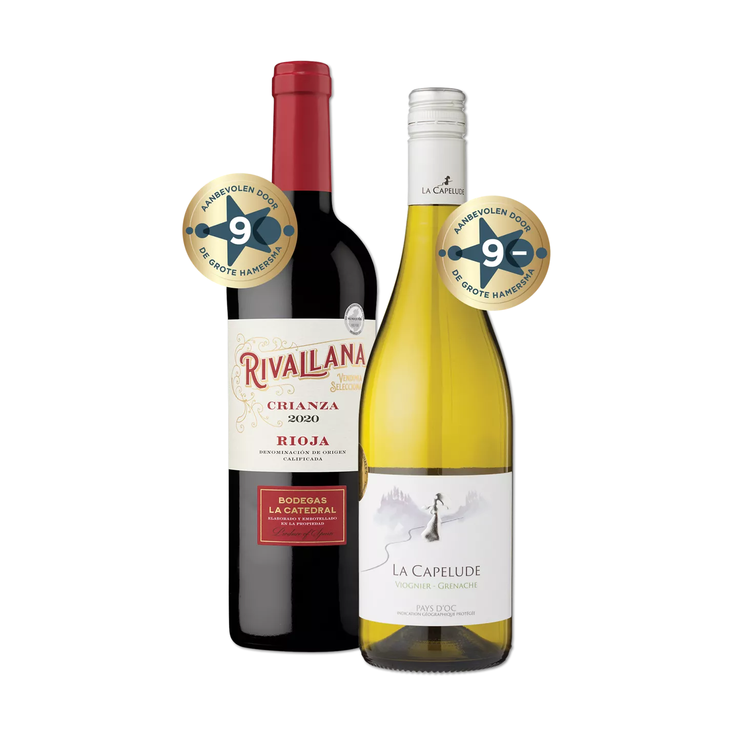 Rioja Rivalllana Crianza, La Capelude Viognier Grenache of La Capelude Grande Réserve