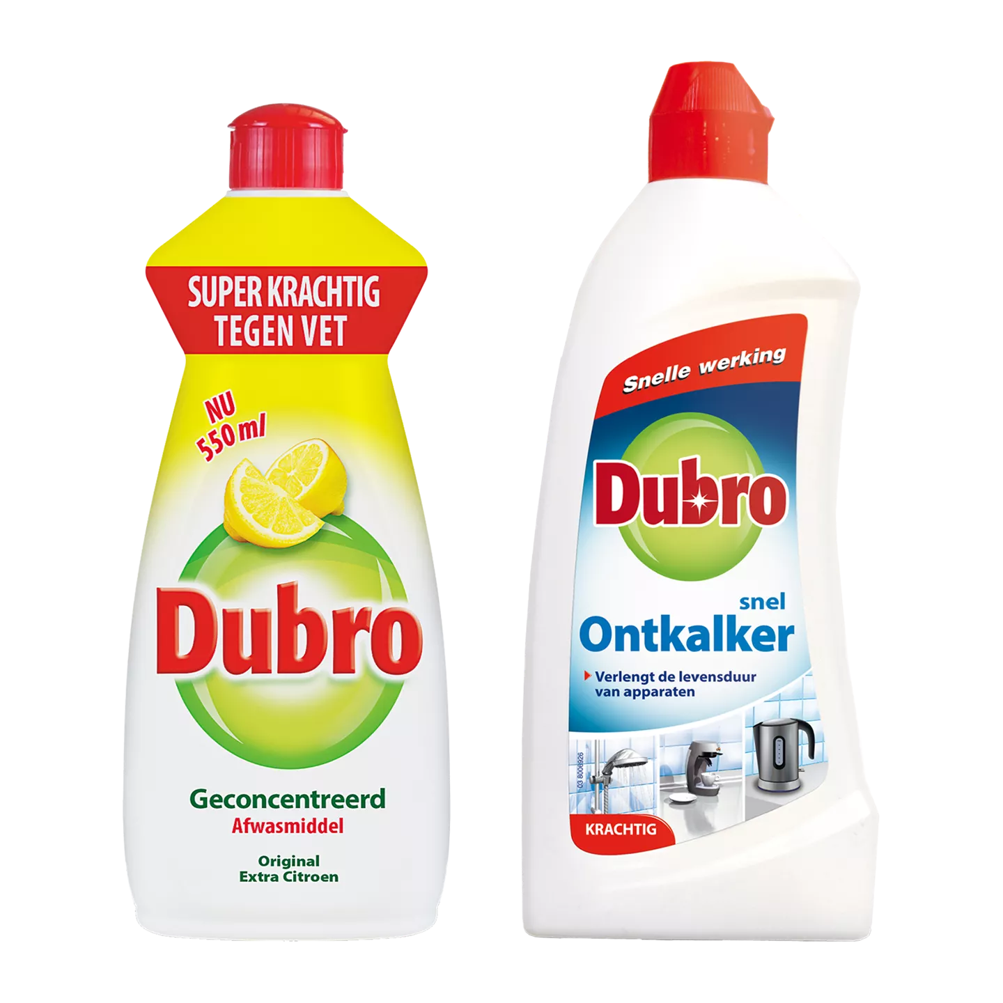 DUBRO Snelontkalker of afwasmiddel