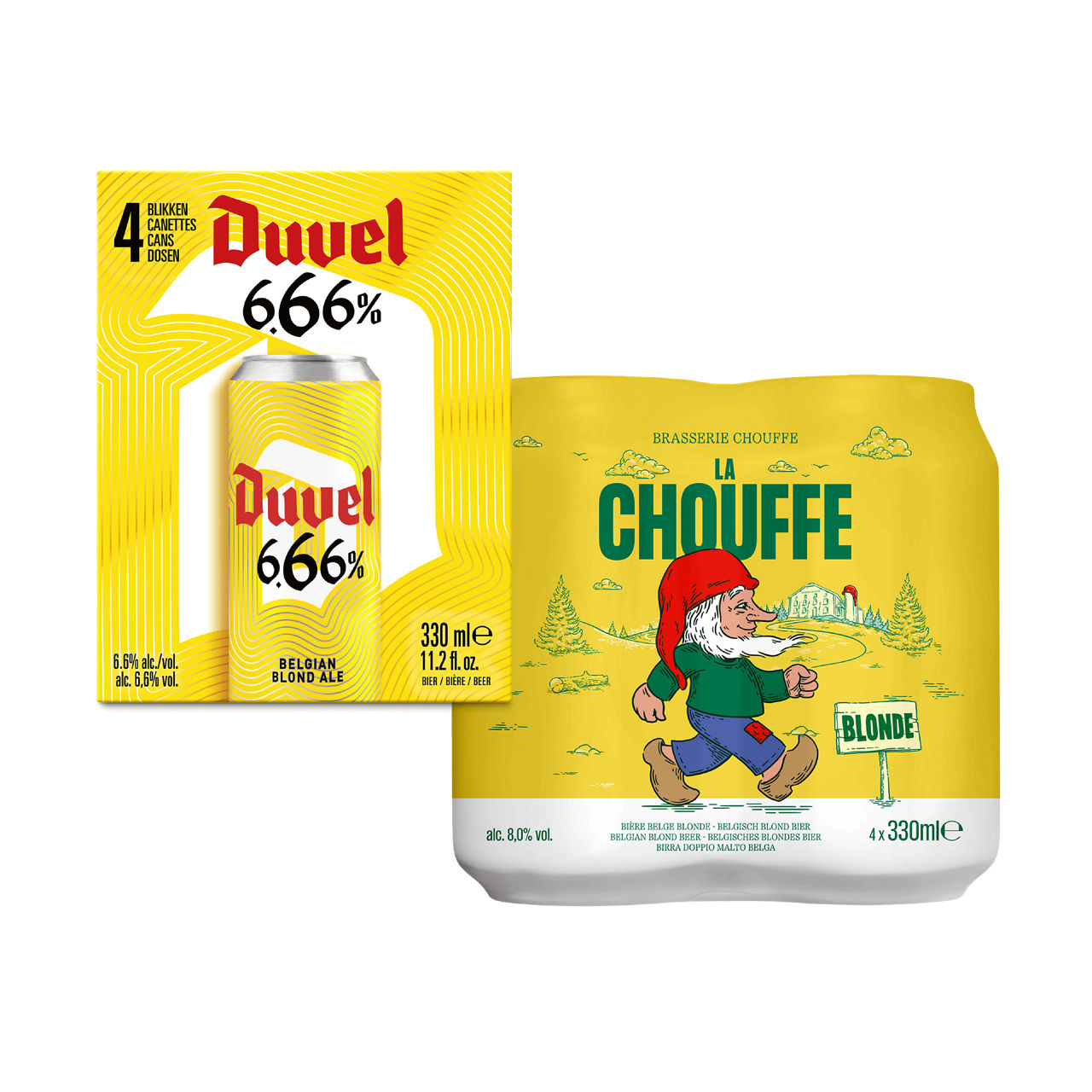 4-pack La Chouffe Blond of Duvel 666