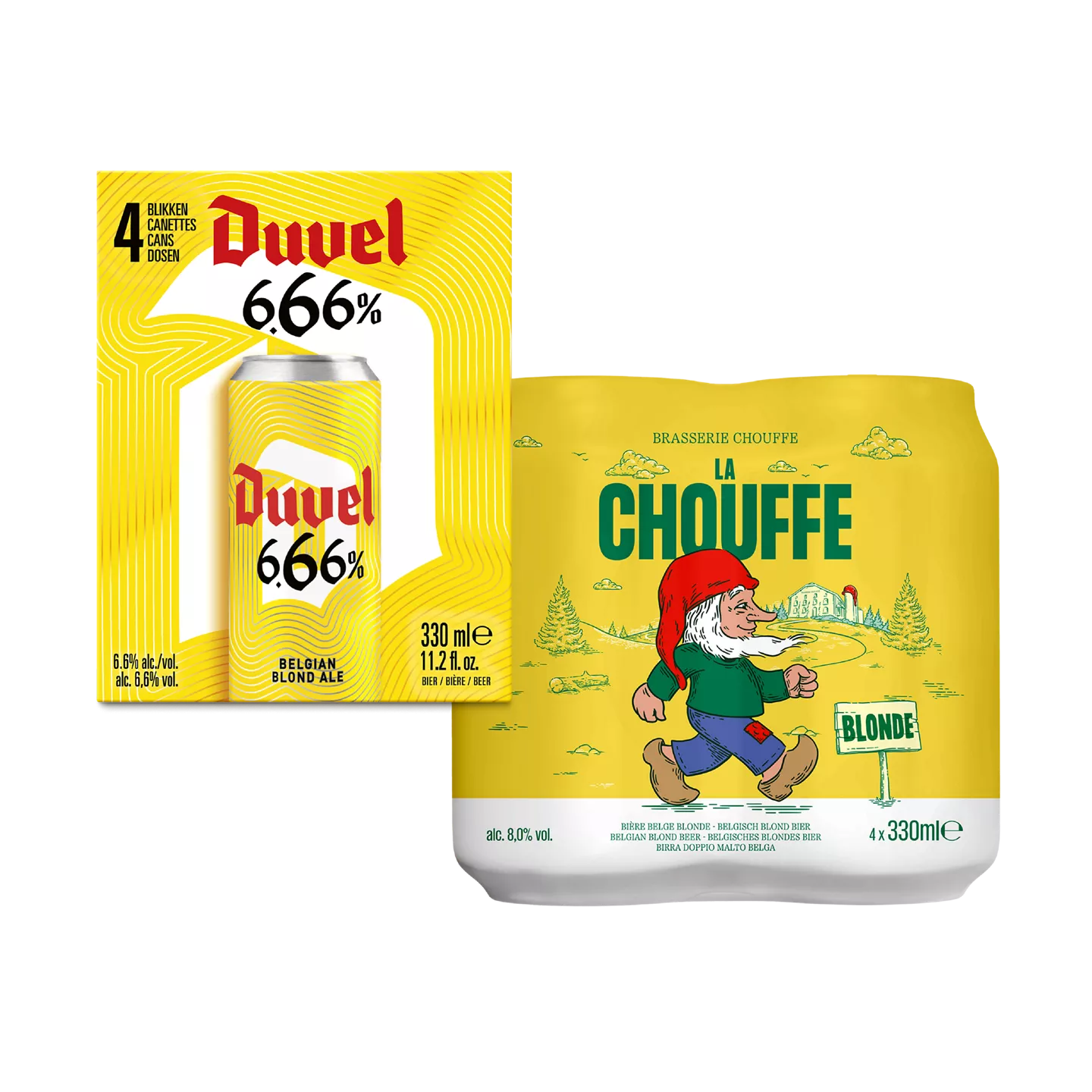 4-pack La Chouffe Blond of Duvel 666