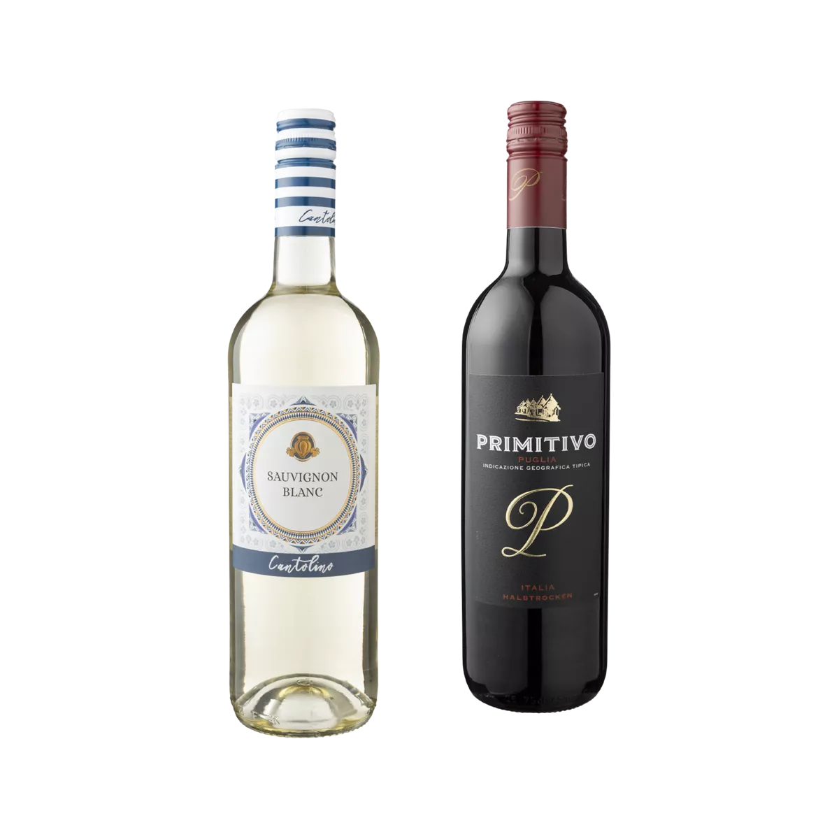 Pinot Grigio, Blush, Sauvignon Blanc en Primitivo