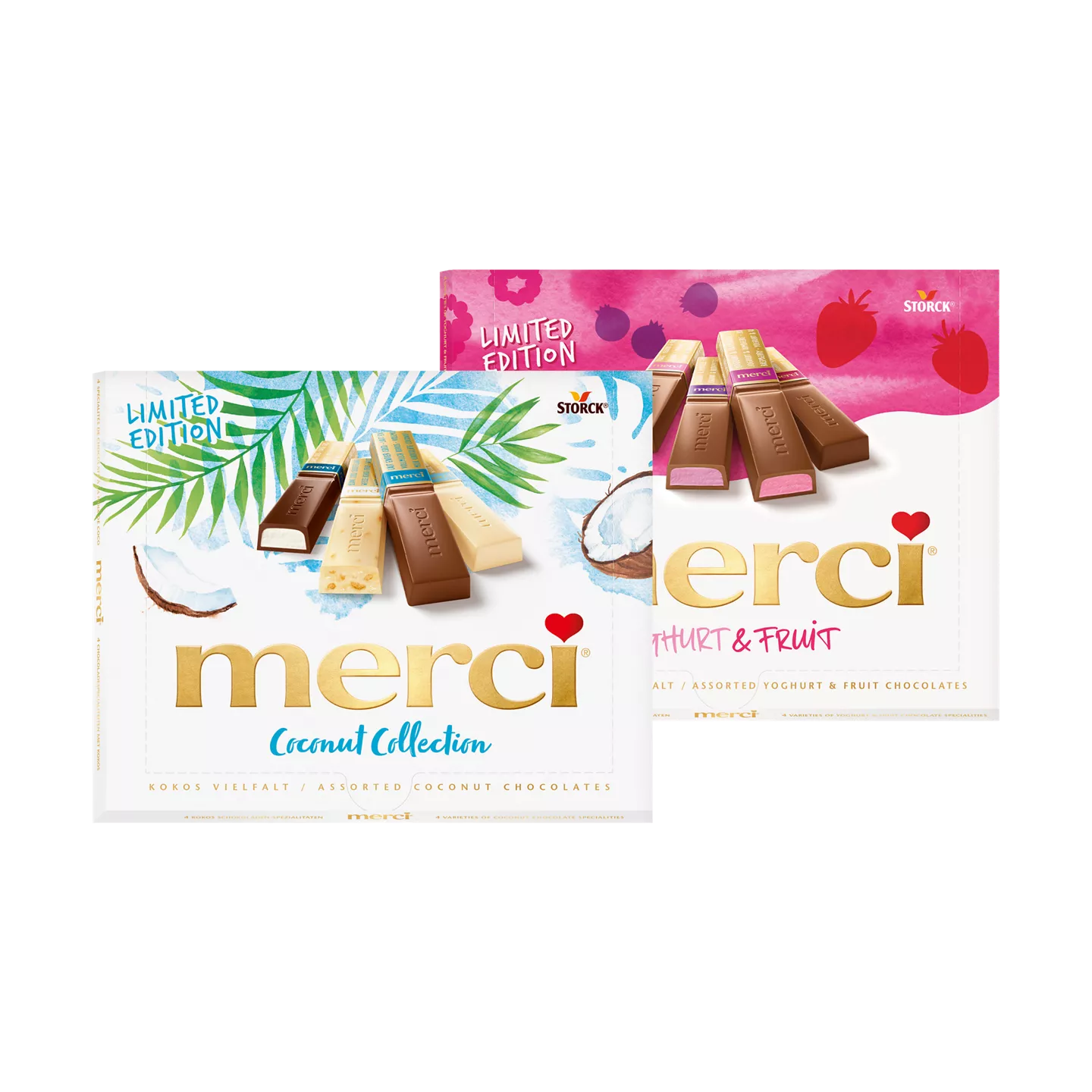 MERCI Kokosnoot of yoghurt fruit collection