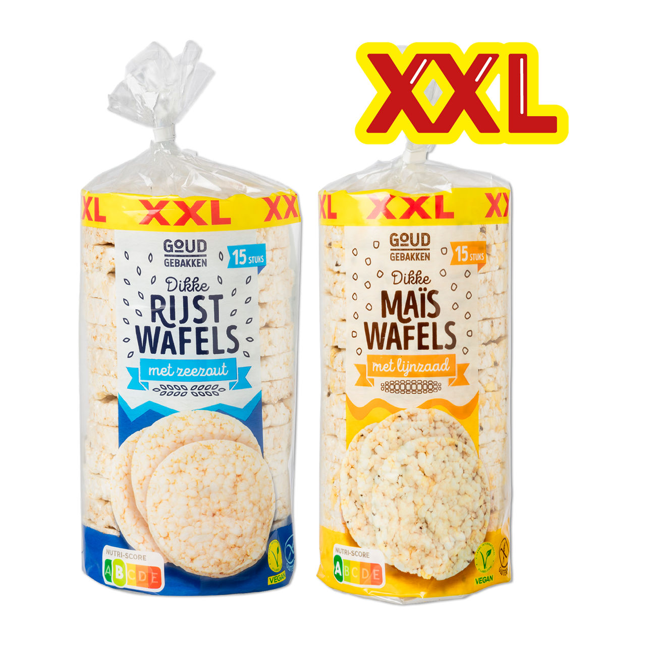 Dikke rijst- of maïswafels