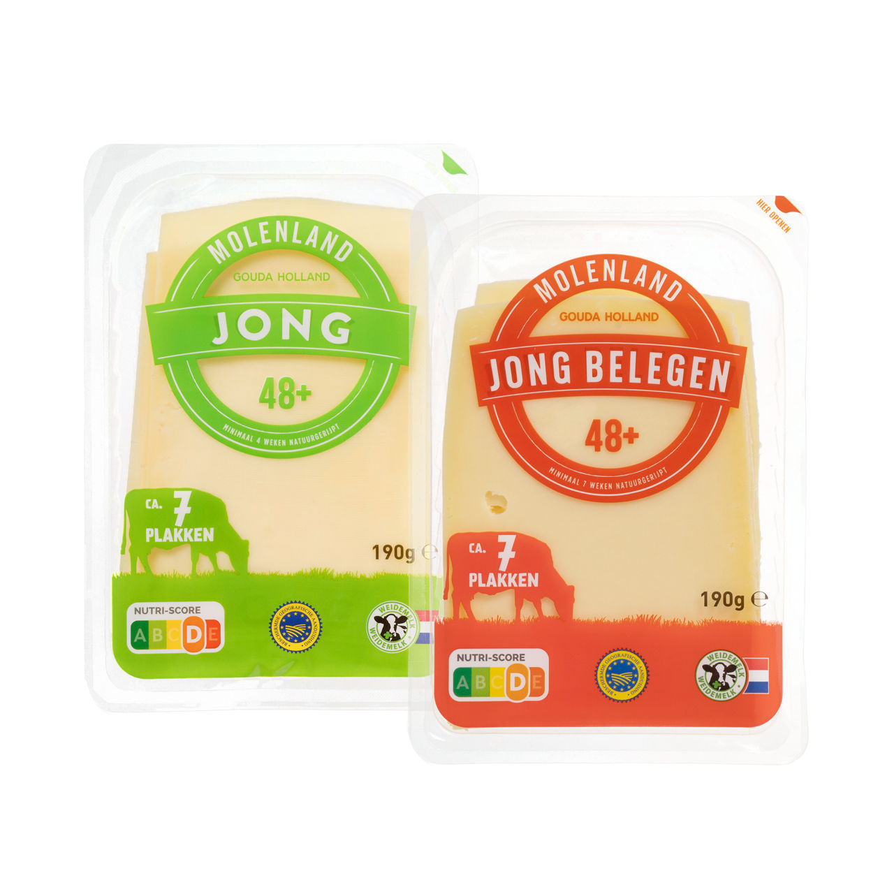 Goudse kaas 48+ jong en jong belegen