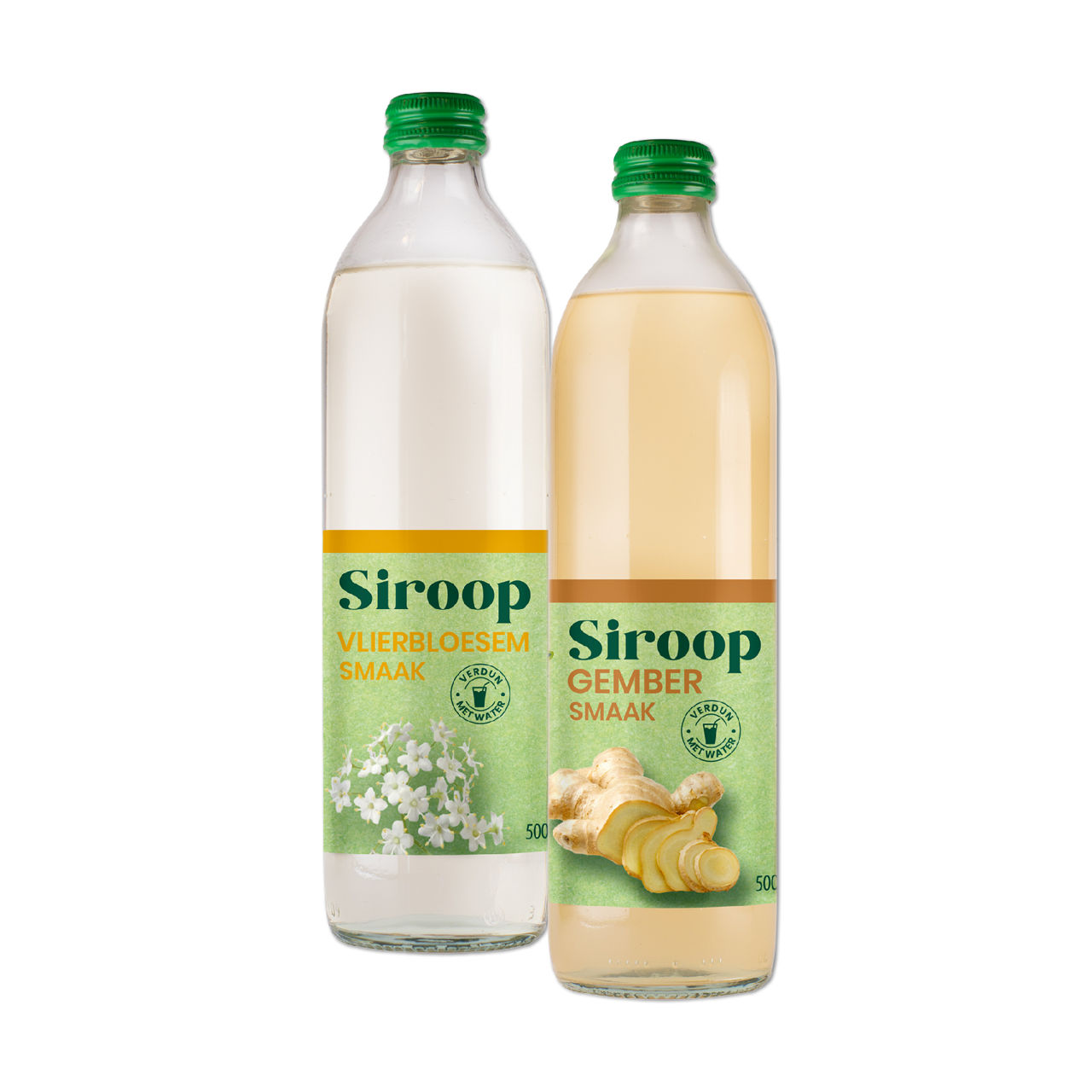 Vlierbloesem- of gembersiroop