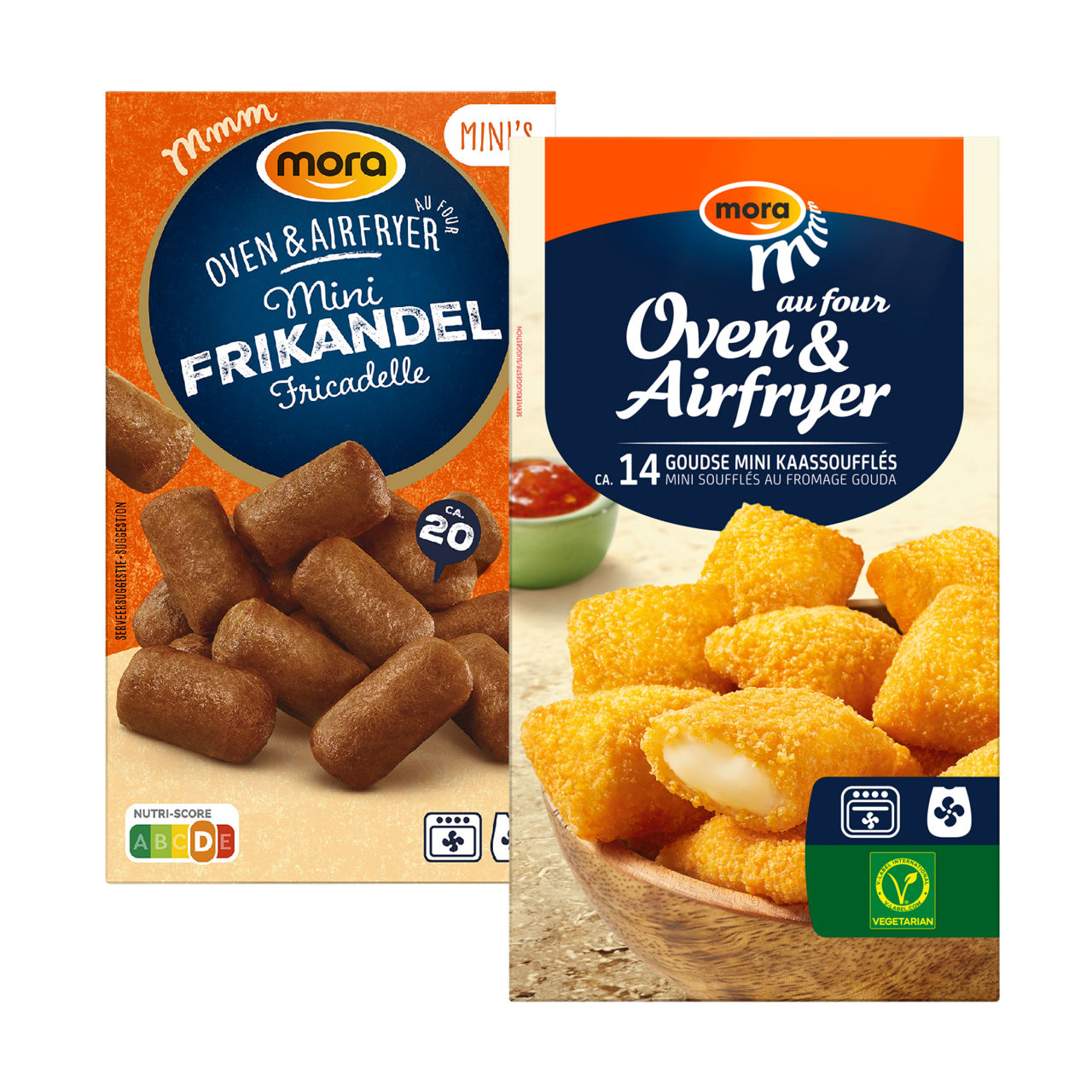 Mini-frikandellen, kaassoufflés, hapjesmix of bitterballen voor oven & airfryer
