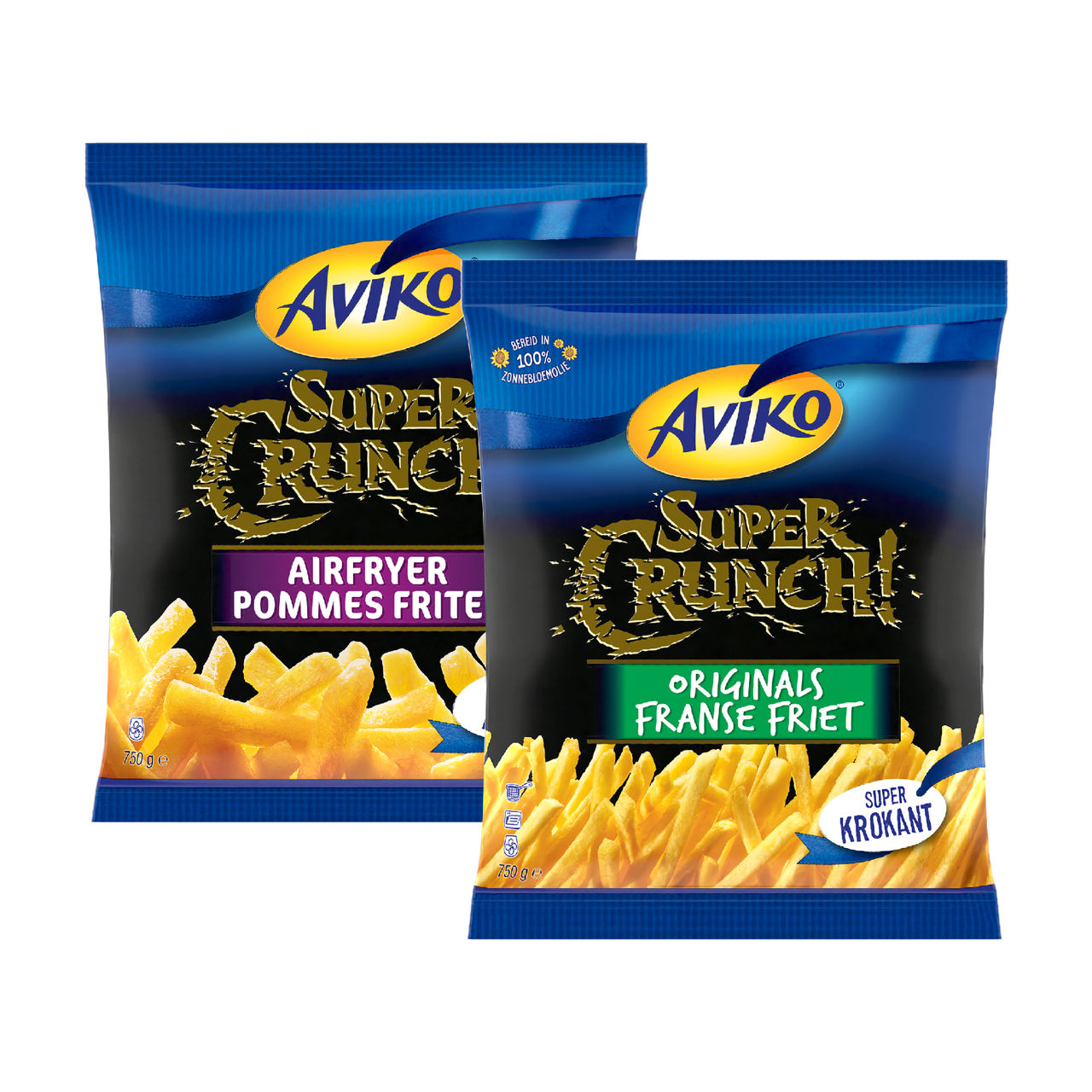 Supercrunch airfryer pommes frites of Franse friet