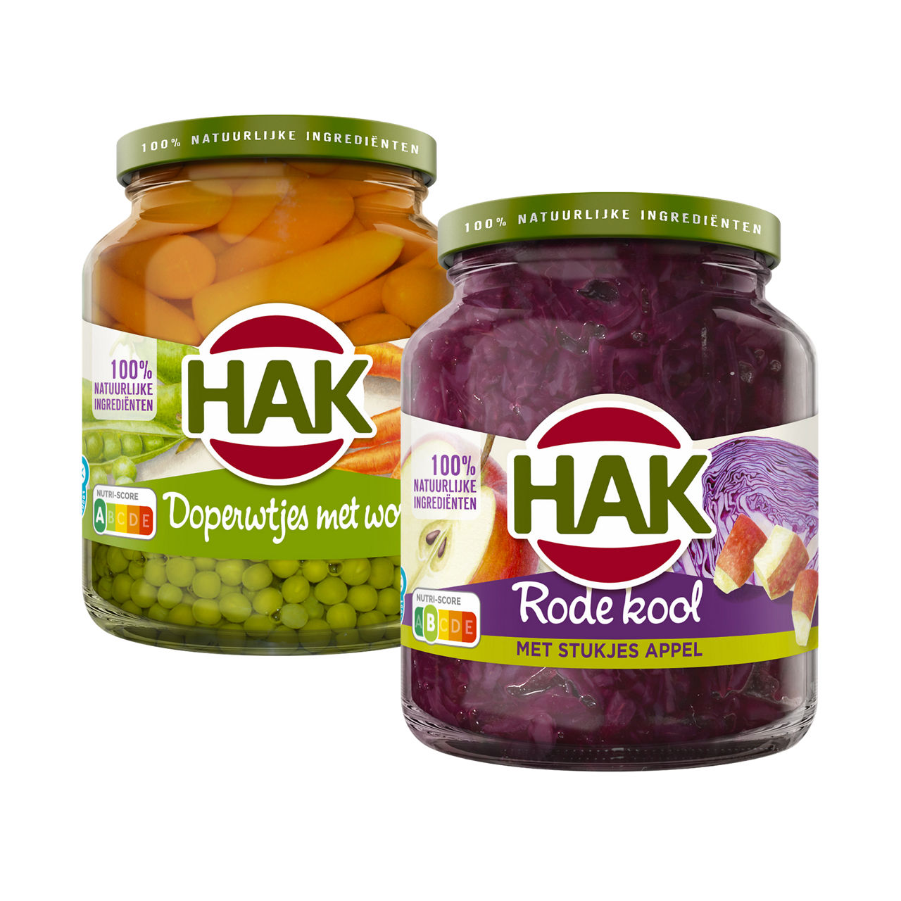 Groenten en appelmoes