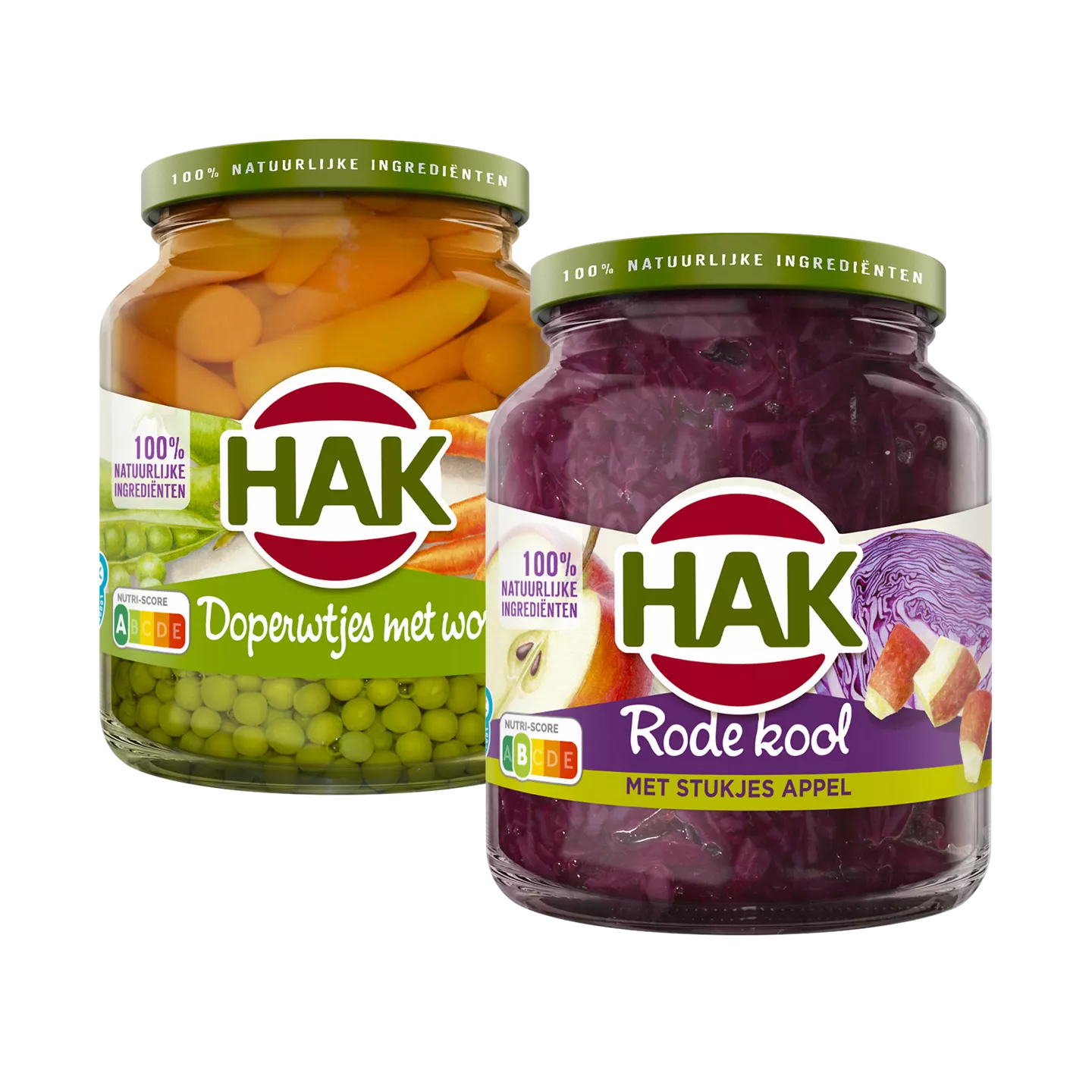 Groenten en appelmoes