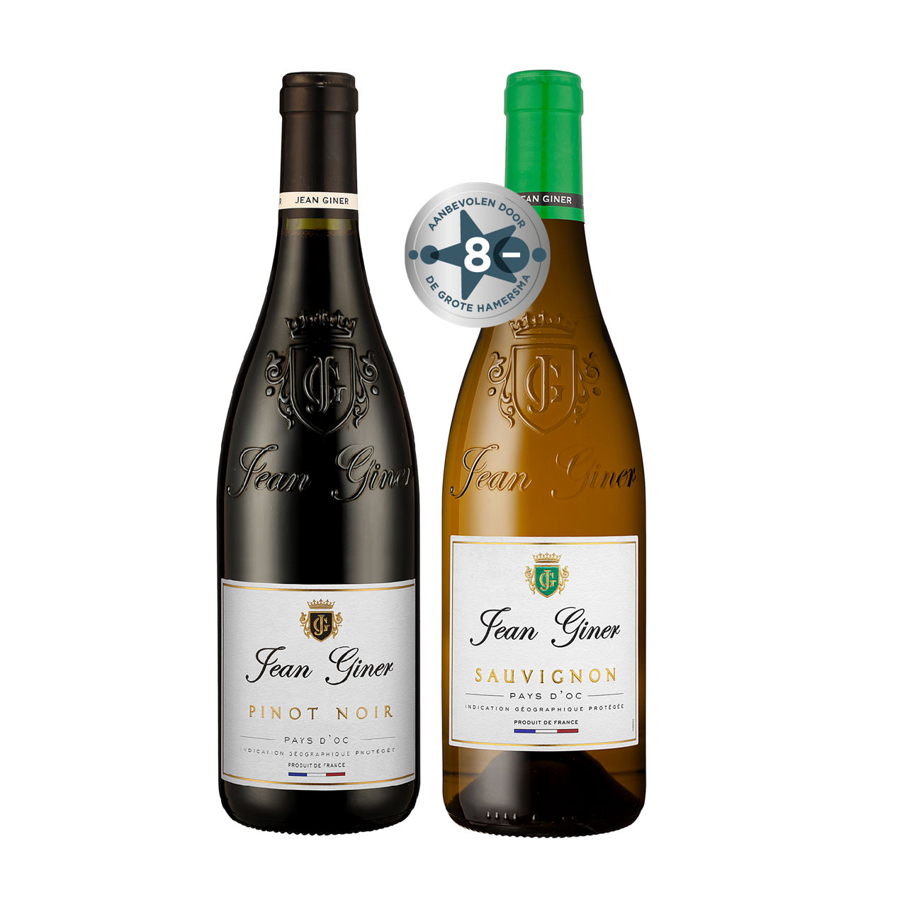 Jean Giner Pinot Noir, Sauvignon Blanc of La Coterie Grenache Doc