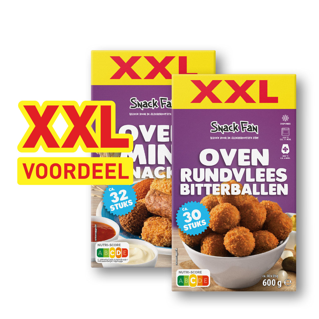 Oven mini snacks of rundvleesbitterballen
