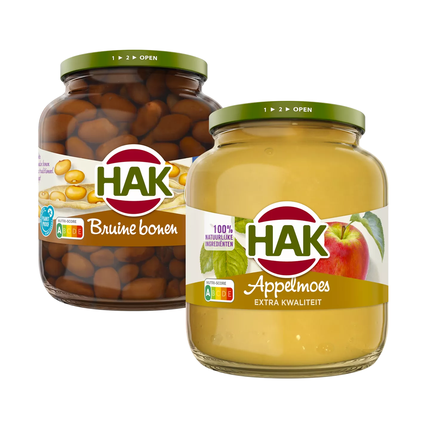 HAK Appelmoes, bonen en groenten in pot