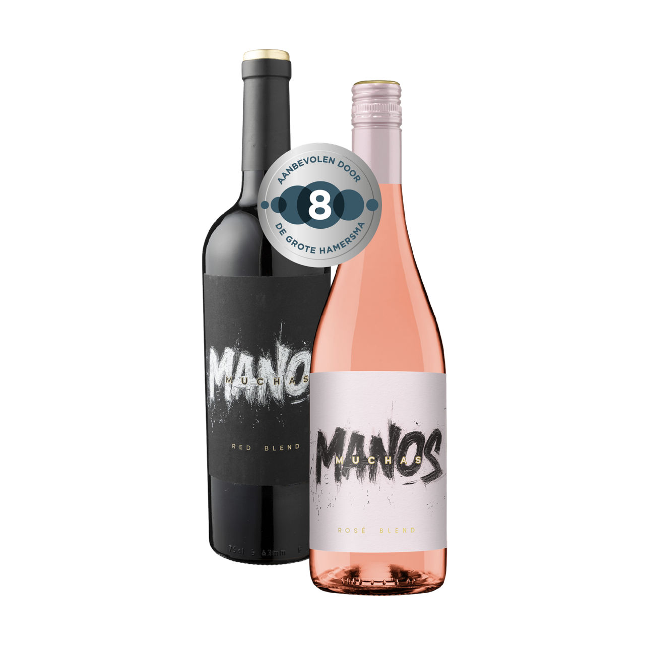Muchas Manos rood, rosé of wit