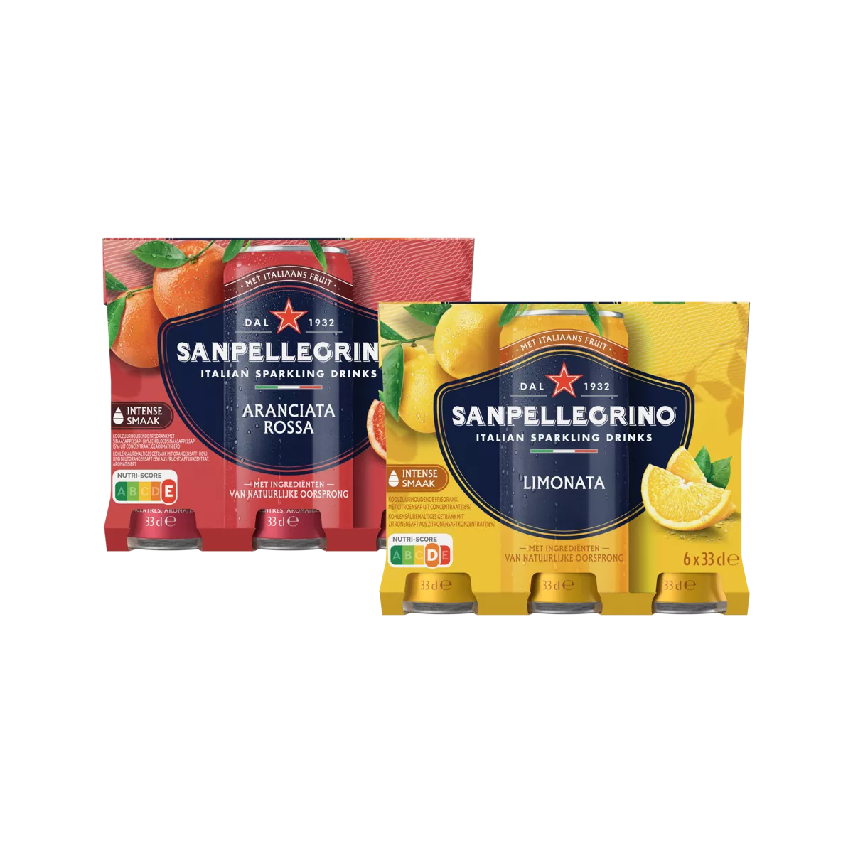 SANPELLEGRINO Limonata of aranciata rossa 6-pack