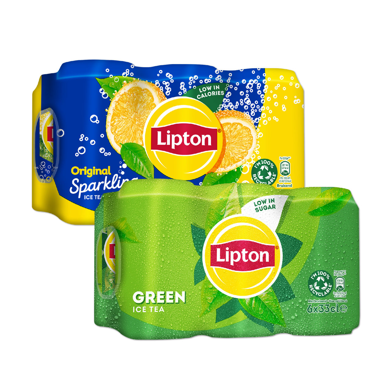 6-pack ice tea sparkling of green