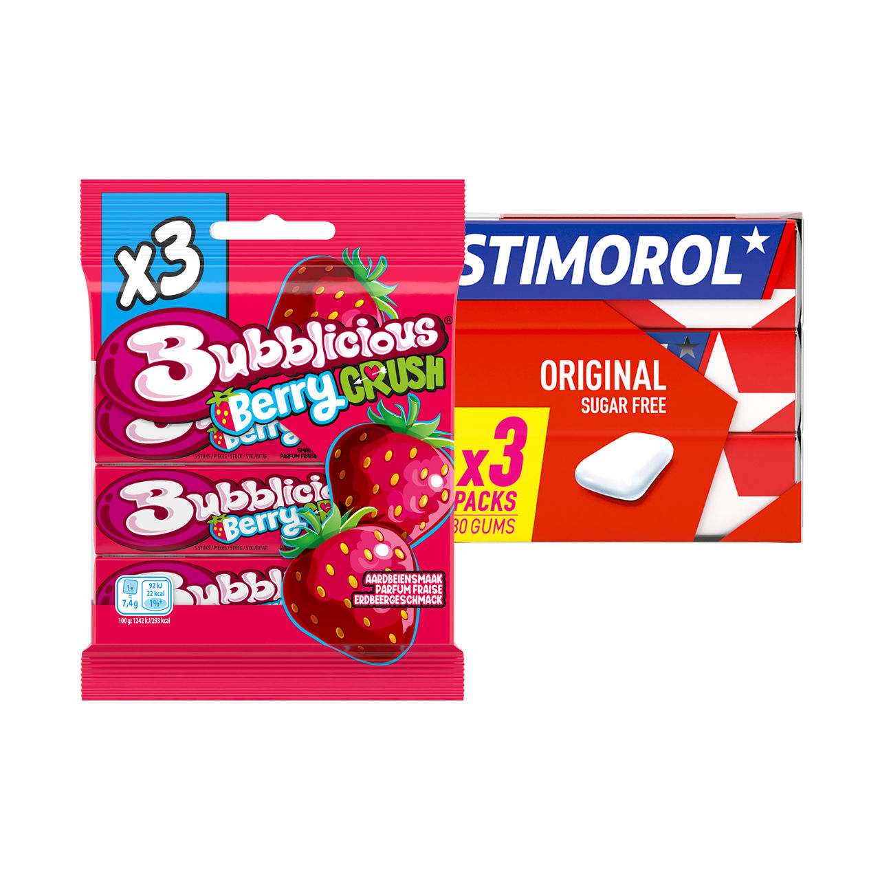 3-pack kauwgom
