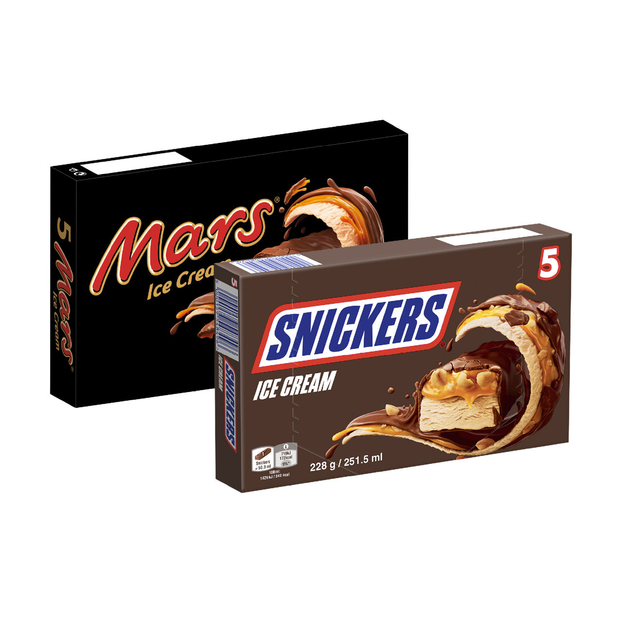 5-pack Mars, Twix of Snickers-ijs