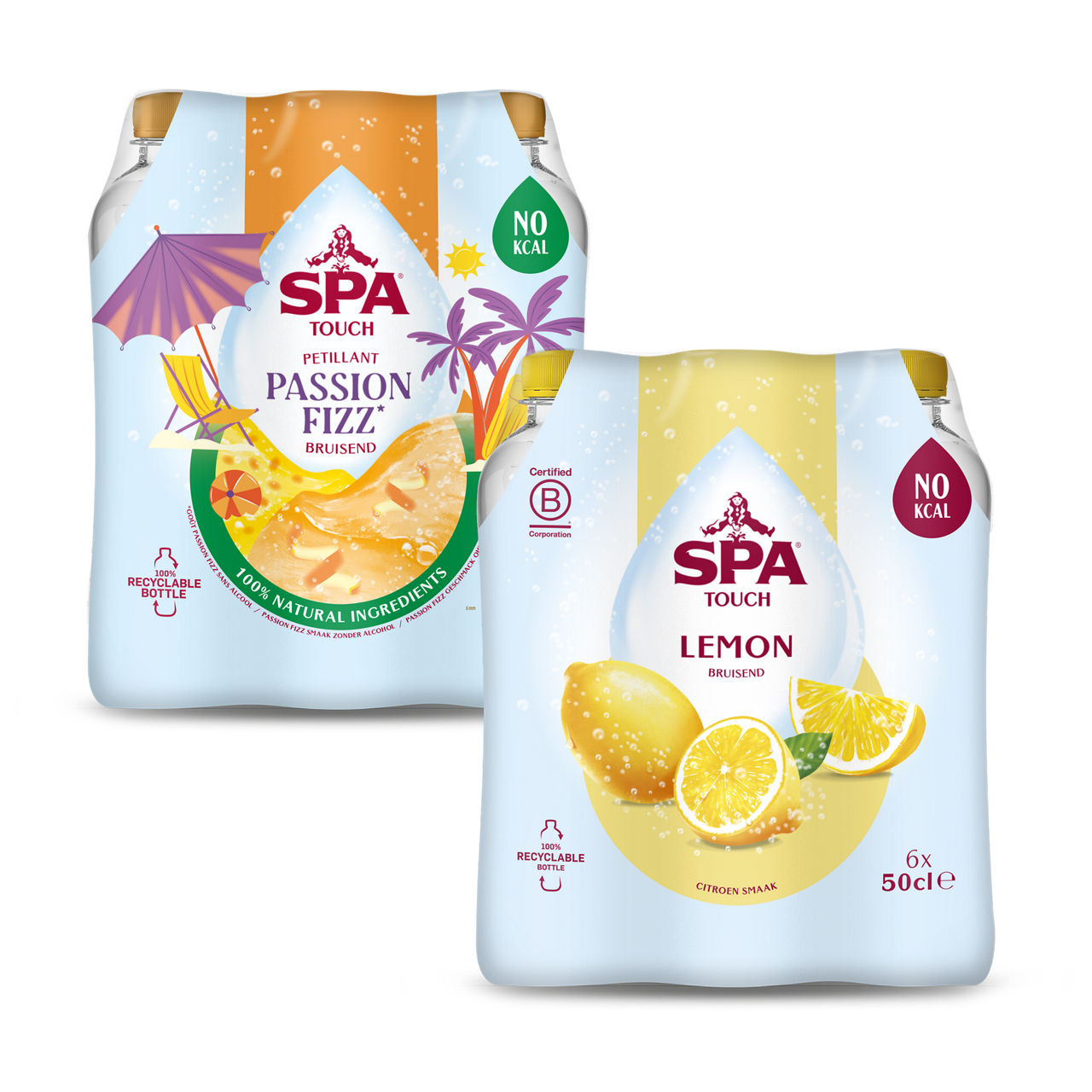 6-pack Spa Touch passion fizz of lemon