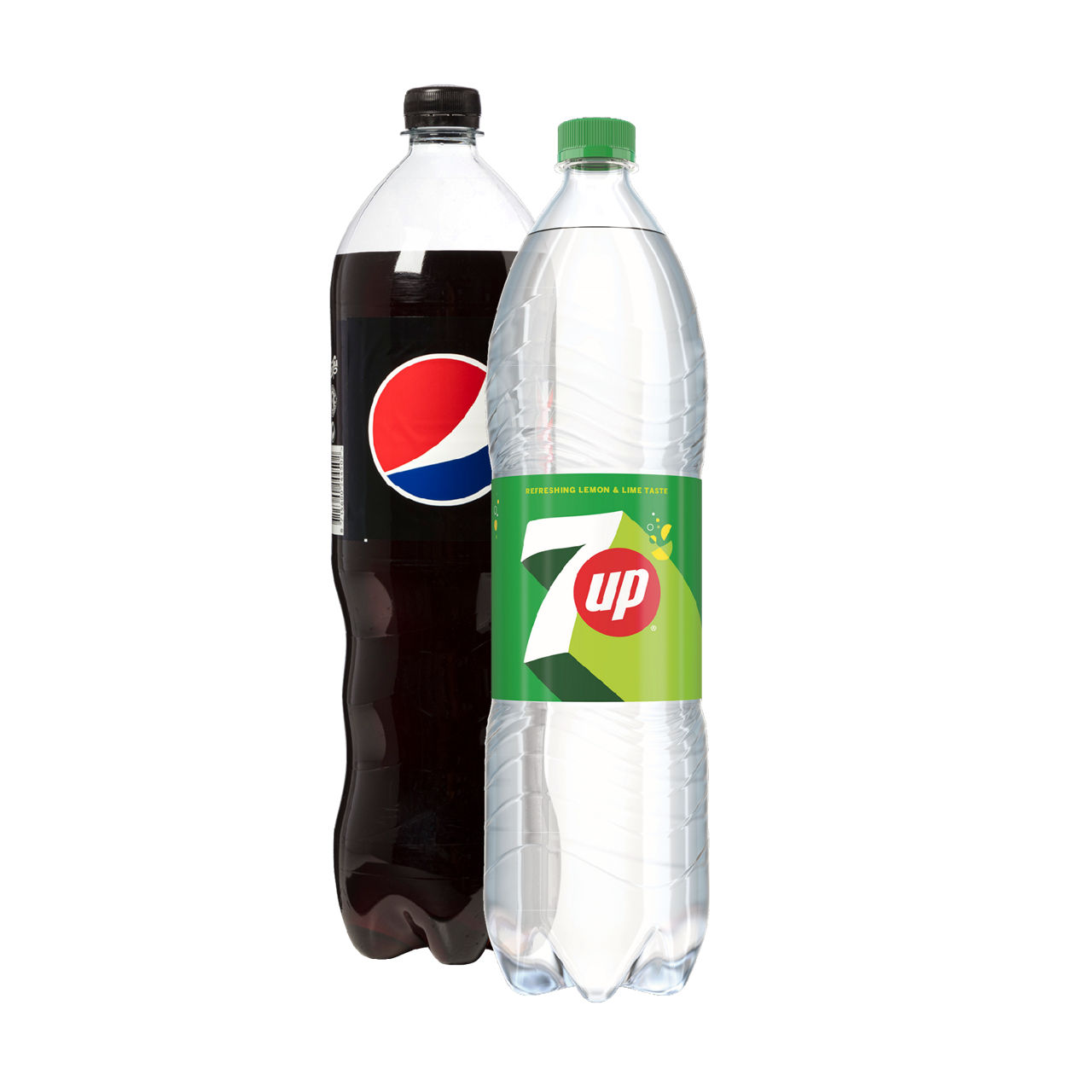 Pepsi regular, zero of 7up