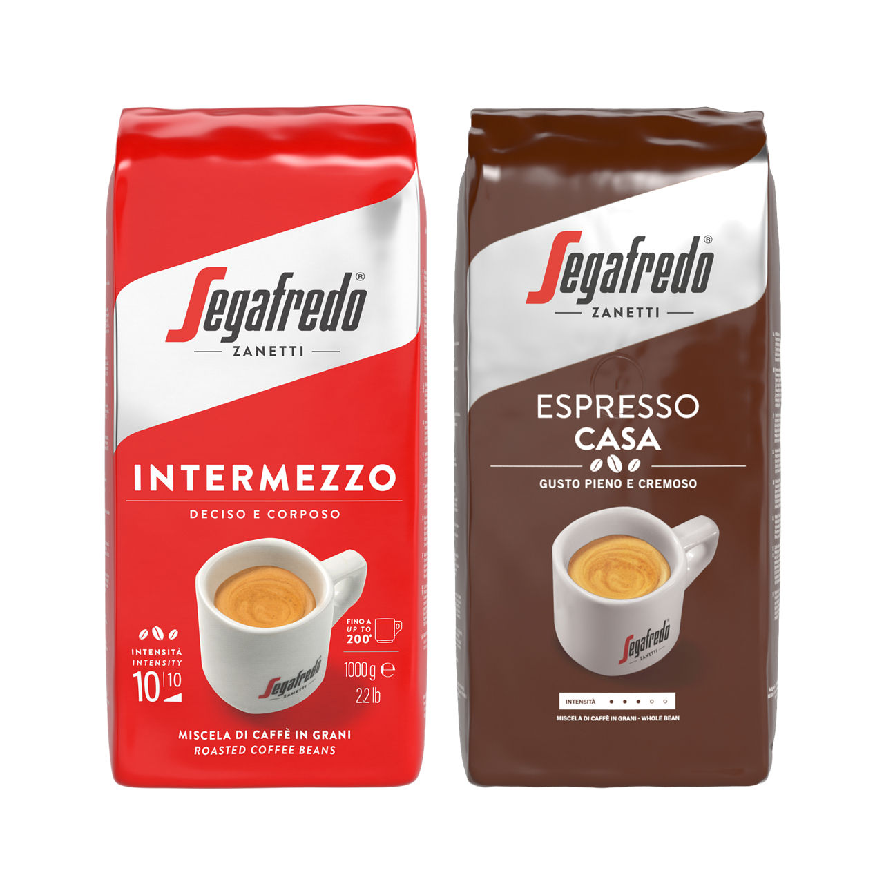 Koffiebonen zanetti intermezzo of casa gusto