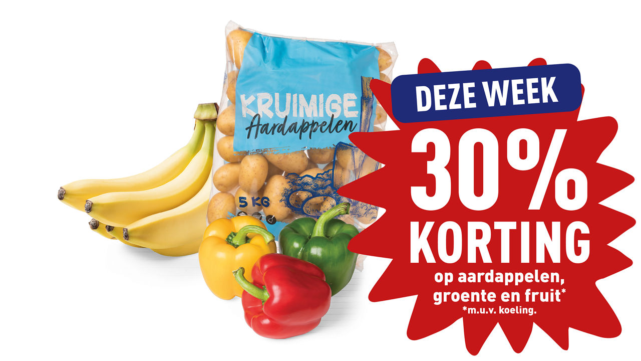 Groenten 30% korting