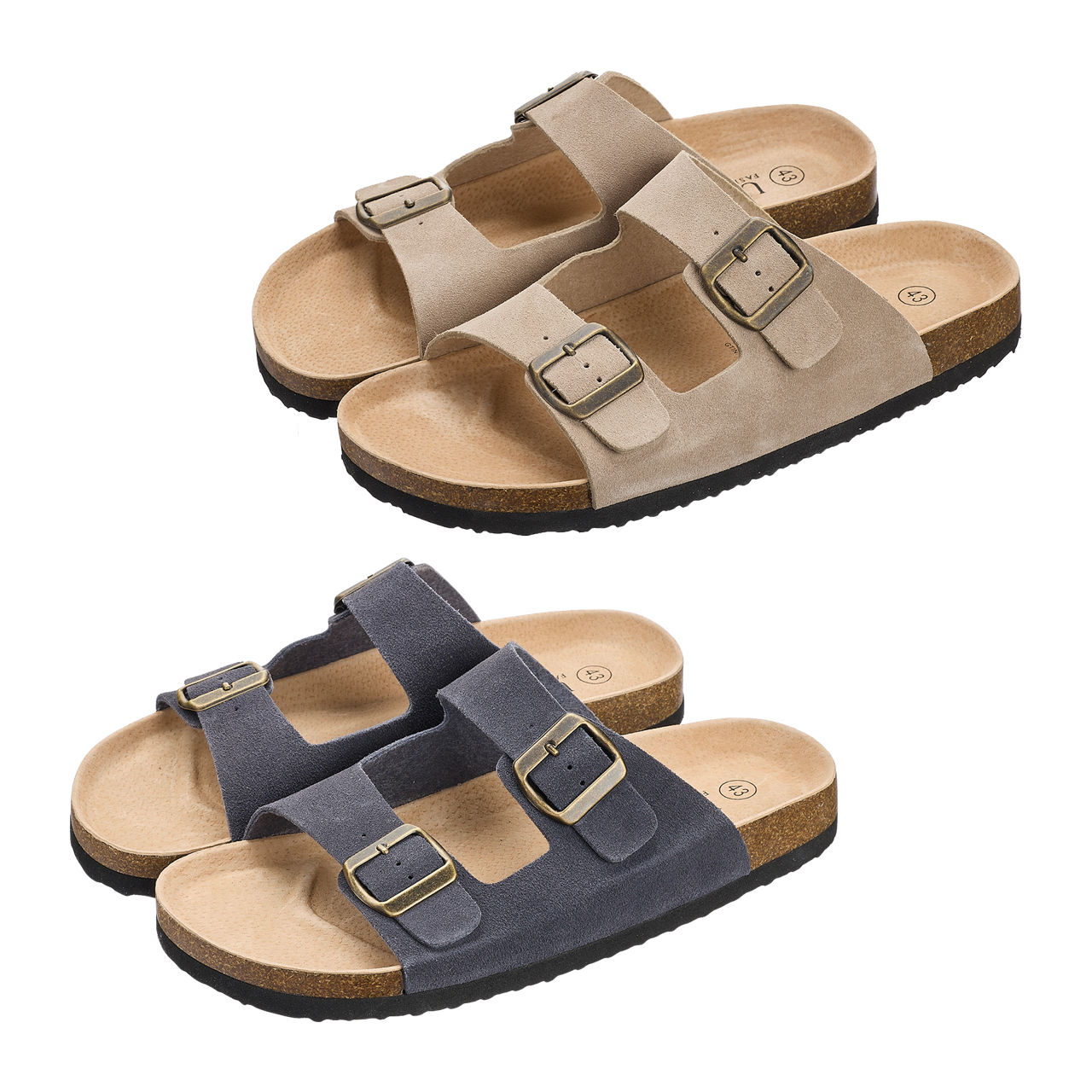  Leder-Tieffußpantolette