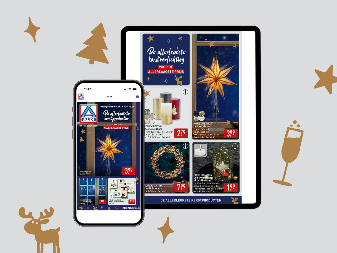 8 weken lang wekelijks nieuwe feestelijke producten!