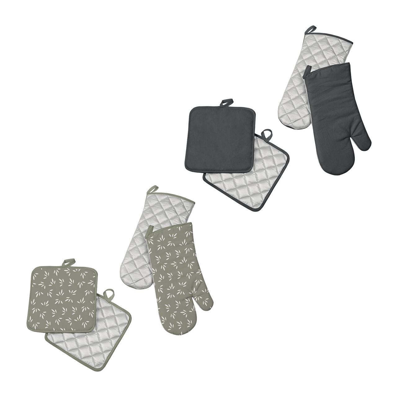  Topflappen und Ofenhandschuhe